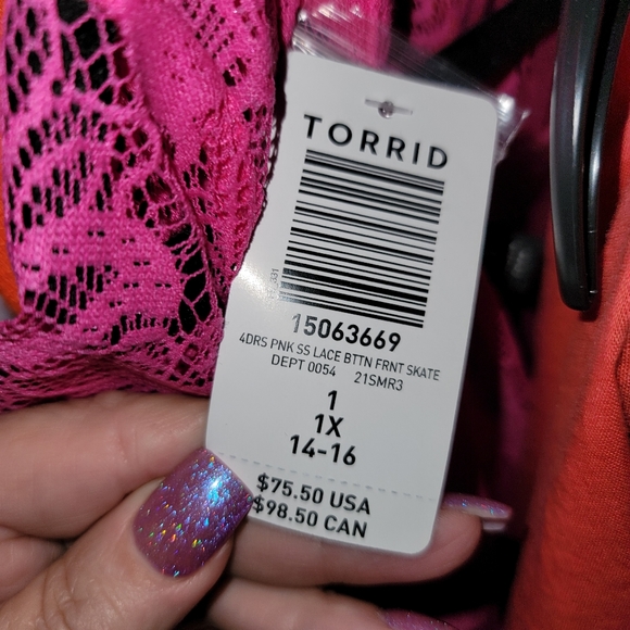 Lace Pink Dress - Picture 5 of 6